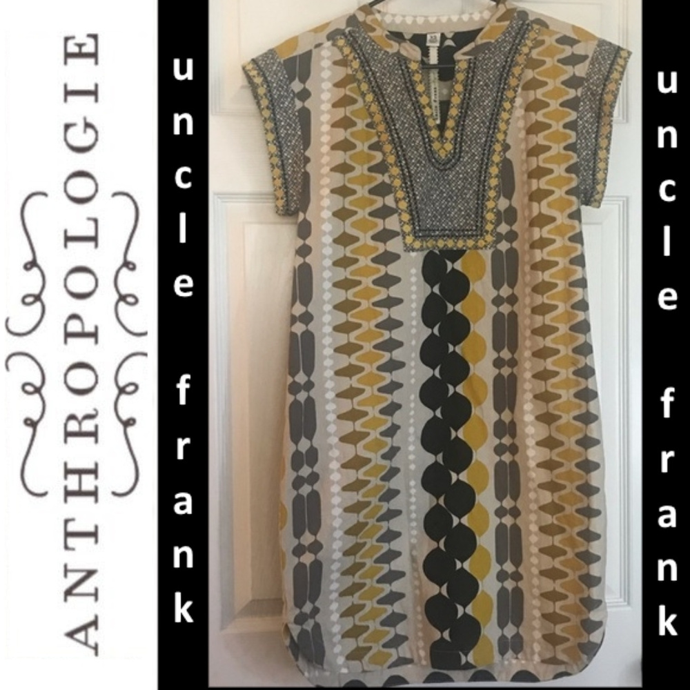 Uncle Frank Retro Tunic Dress w/Mandarin Collar